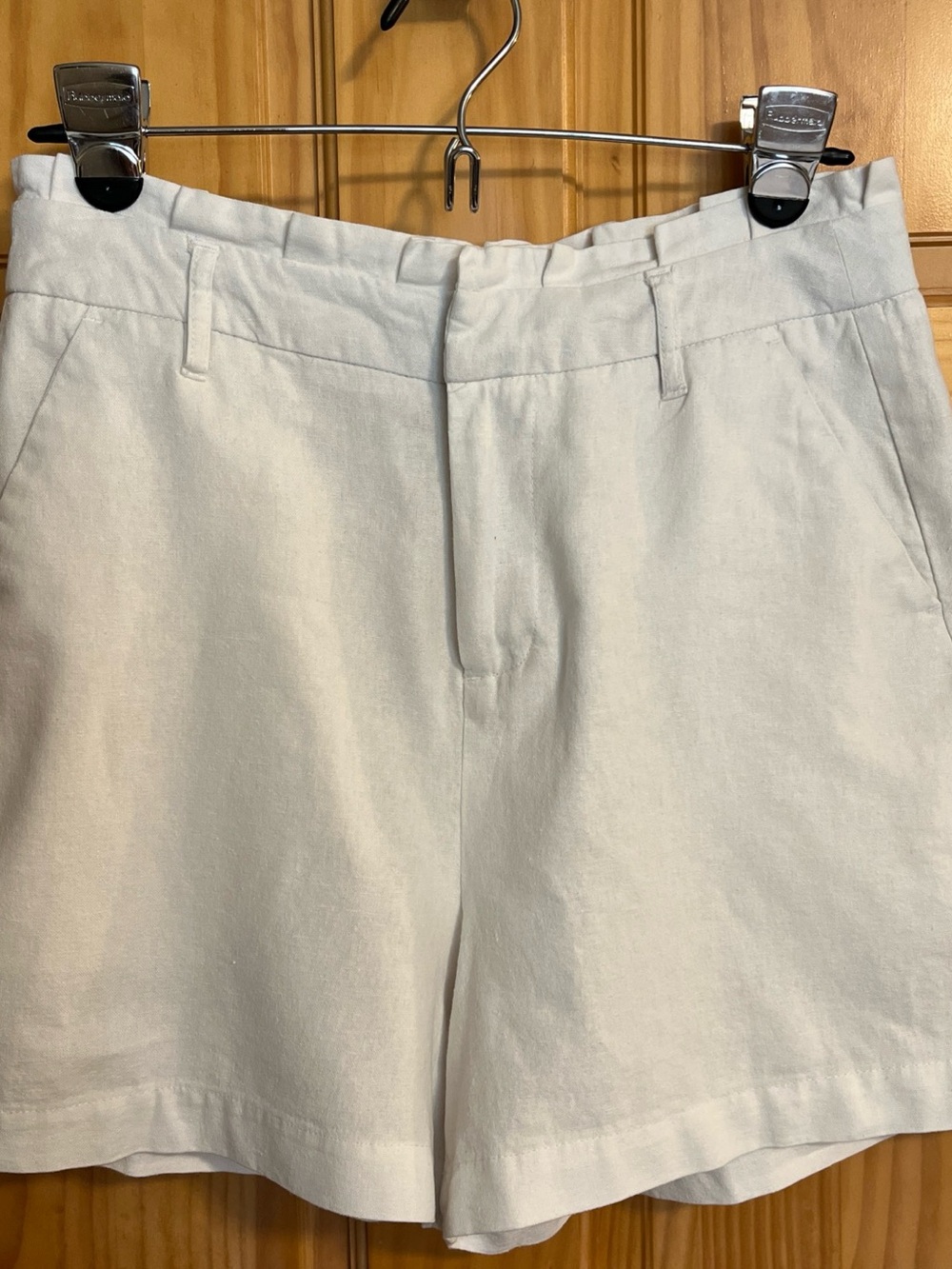 sofia by sofia vergara Cream Tailored Women's Shorts 2